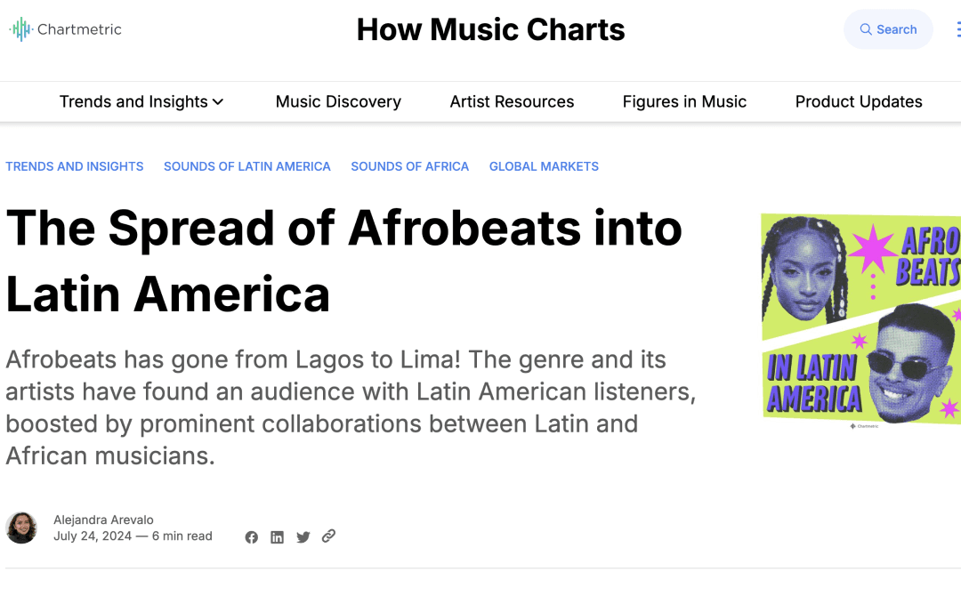 Afrobeats data essay